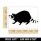 Wandering Raccoon Trash Panda Rectangle Rubber Stamp for Stamping Crafting